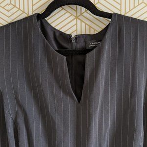 Plus size Tahari black striped jumpsuit 20W